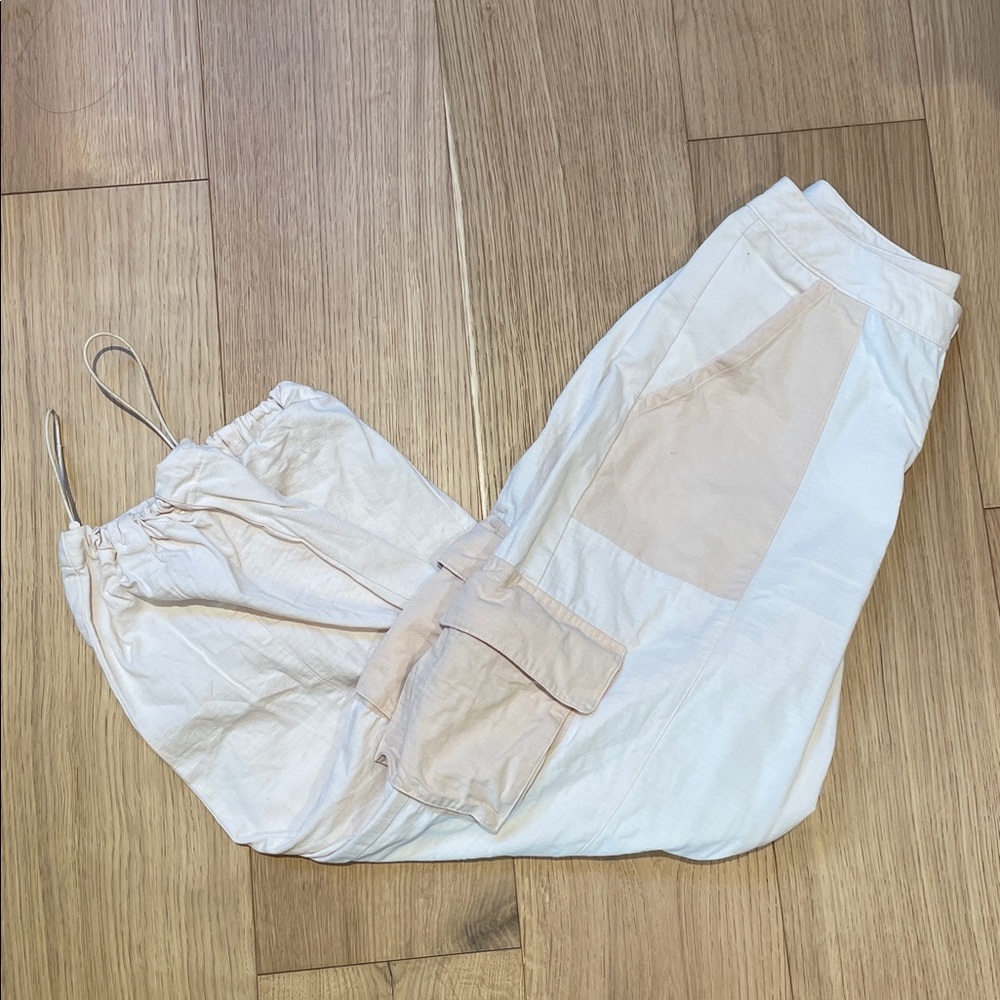 adidas White Cargo Track Pants - Picture 2 of 8